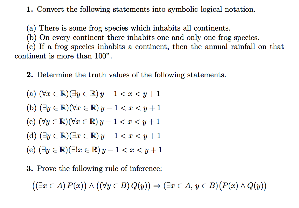 Solved Convert the following statements into symbolic | Chegg.com
