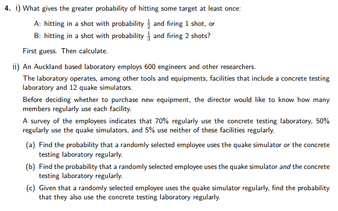 Solved I What Gives The Greater Probability Of Hitting Some Chegg Solved I What Gives The Greater Probability Of Hitting Some Chegg