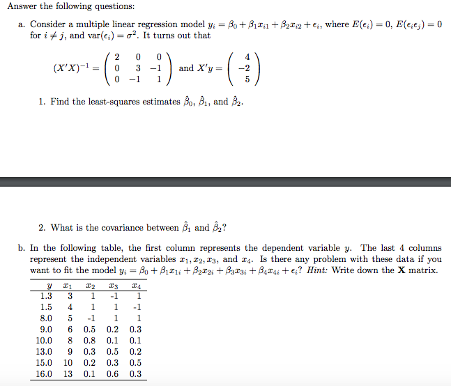 Solved Answer The Following Questions: A. Consider A | Chegg.com