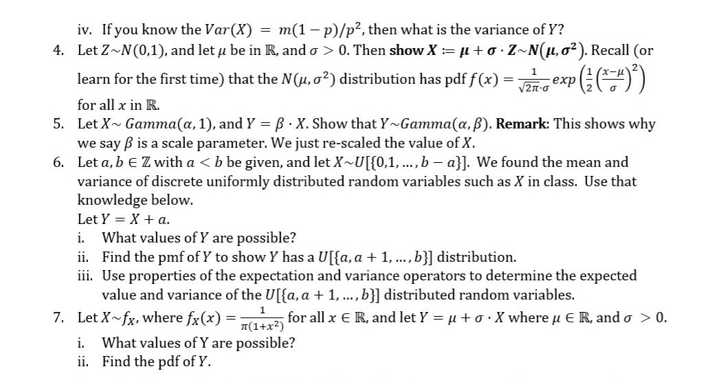 Solved 2. Beta Family-for Any Given α, β E (0,00), We Say 