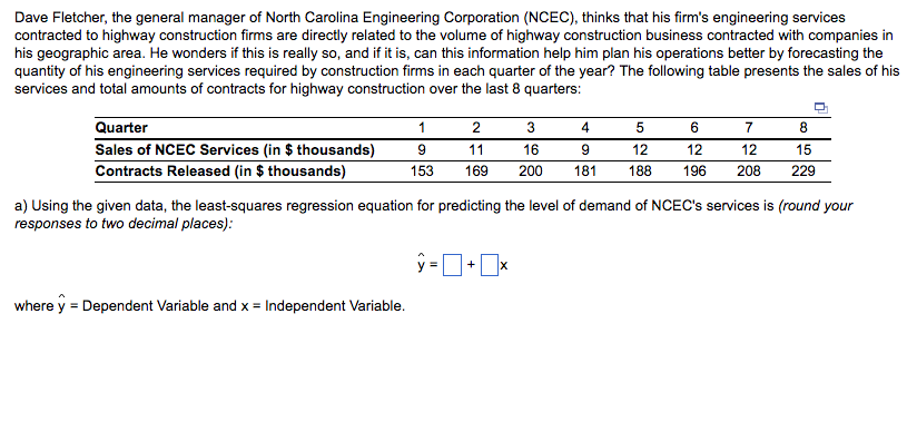 Solved Dave Fletcher, The General Manager Of North Carolina | Chegg.com