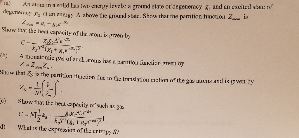 solved-a-an-atom-in-a-solid-has-two-energy-levels-a-chegg