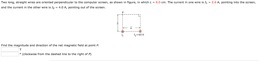 Solved Two long, straight wires are oriented perpendicular | Chegg.com