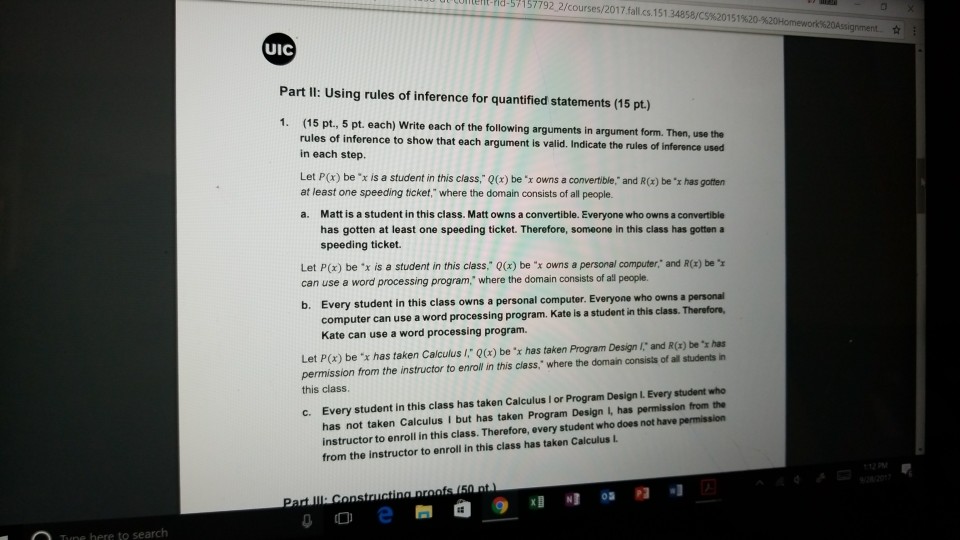 Solved ntent rid 571 577922 courses 2017 fall cs 151 chegg