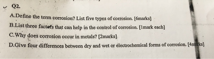 Define The Term Corrosion