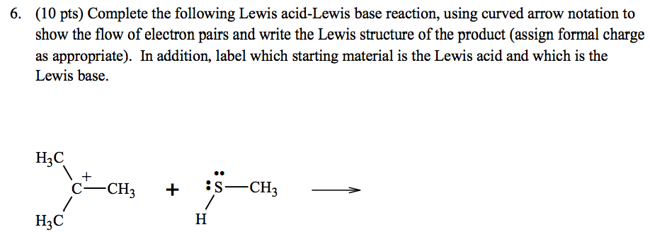 Solved Complete The Following Lewis AcidLewis Base React