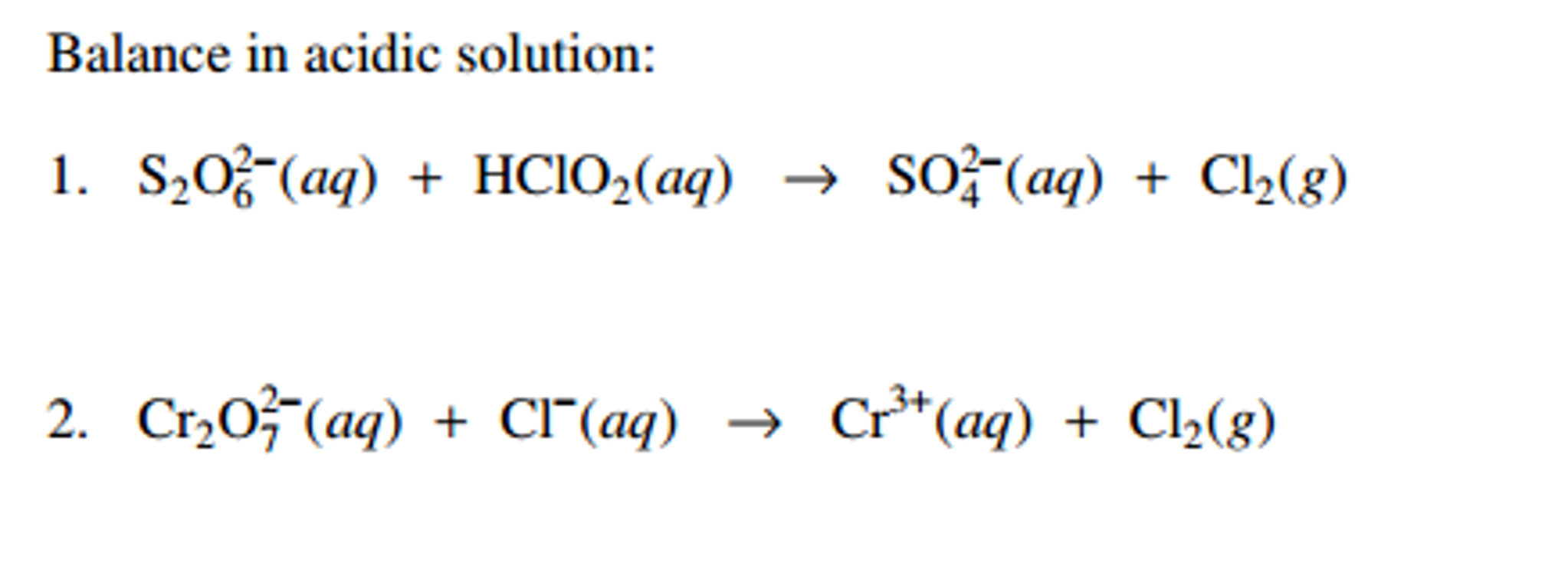 solved-balance-in-acidic-solution-s-2o-6-2-aq-hclo-2-chegg