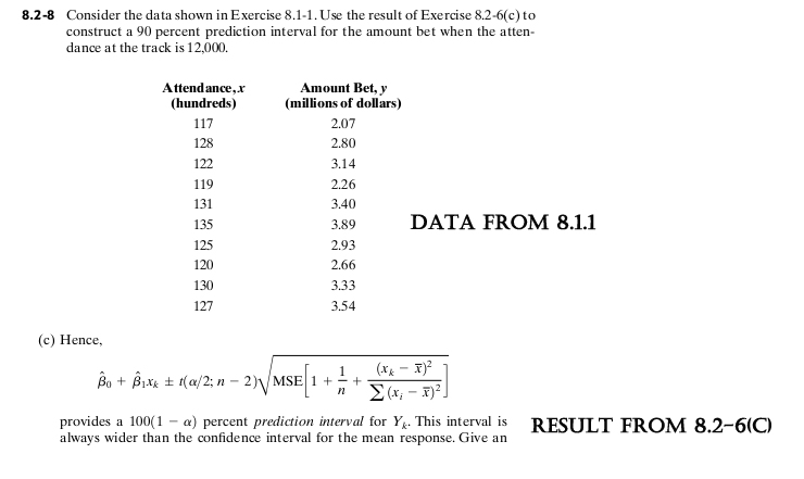 Solved Consider The Data Shown In Exercise 8 1 1 Use The Chegg Solved Consider The Data Shown In Exercise 8 1 1 Use The Chegg