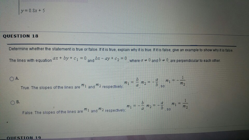 Solved: Determine Whether The Statement Is True Or False. ... | Chegg.com