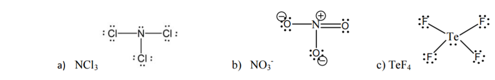 Solved . For The Following Lewis Structures: ─ Draw The 