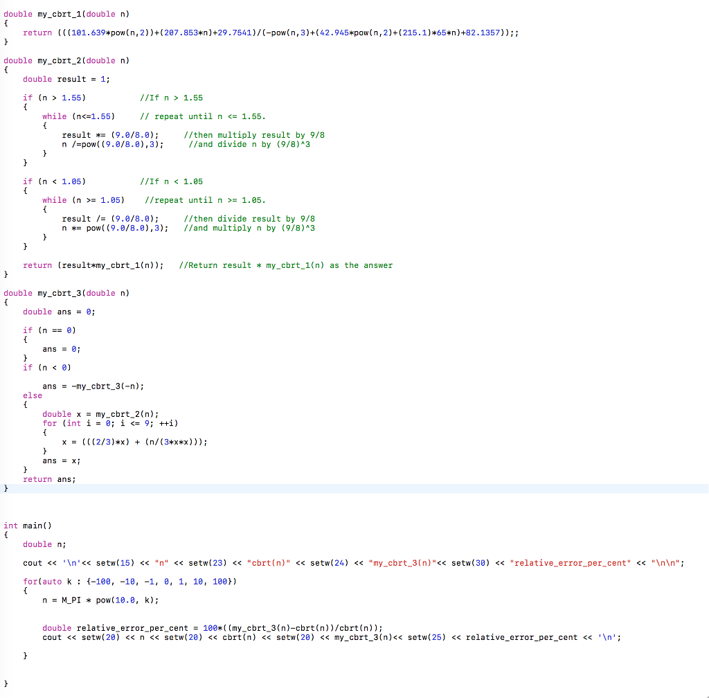 Solved Use your my_cbrt_2 function from hw2pr4 to define a | Chegg.com