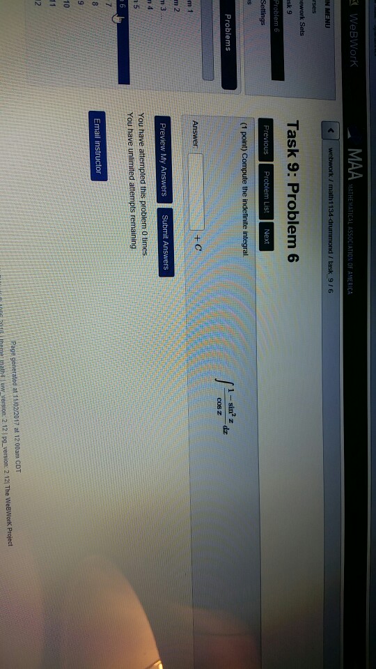 Solved WeBWork ATHEMATICAL ASSOCIATION OF AMERICA ework Sets | Chegg.com