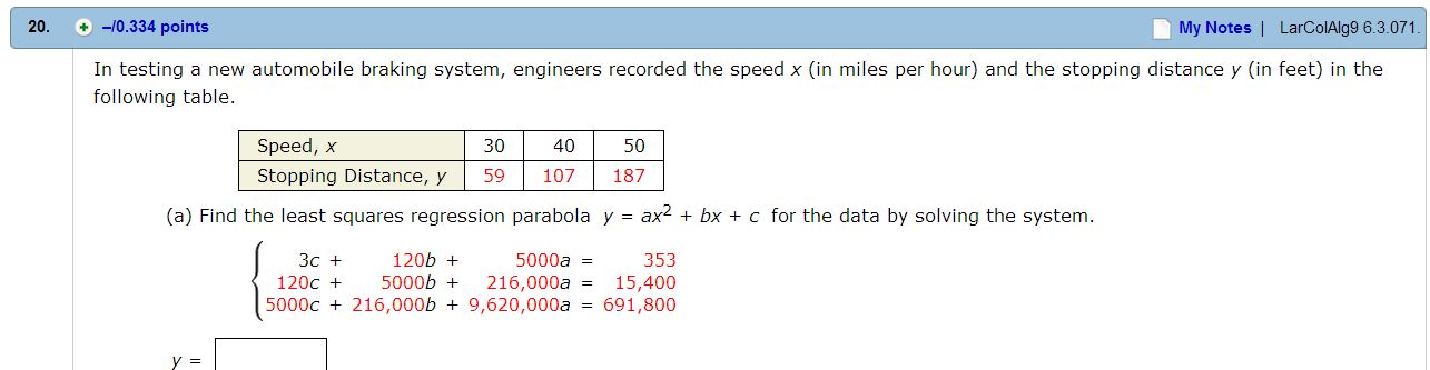 Solved In Testing A New Automobile Braking System, Engineers | Chegg.com