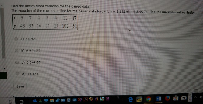 solved-find-the-unexplained-variation-for-the-paired-data-chegg