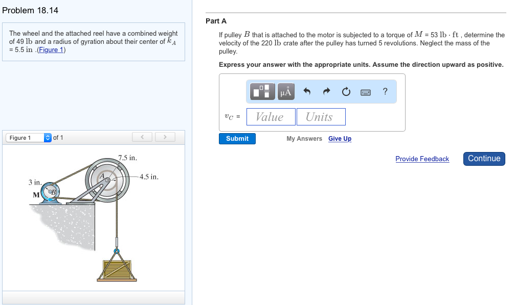 Solved The wheel and the attached reel have a combined | Chegg.com