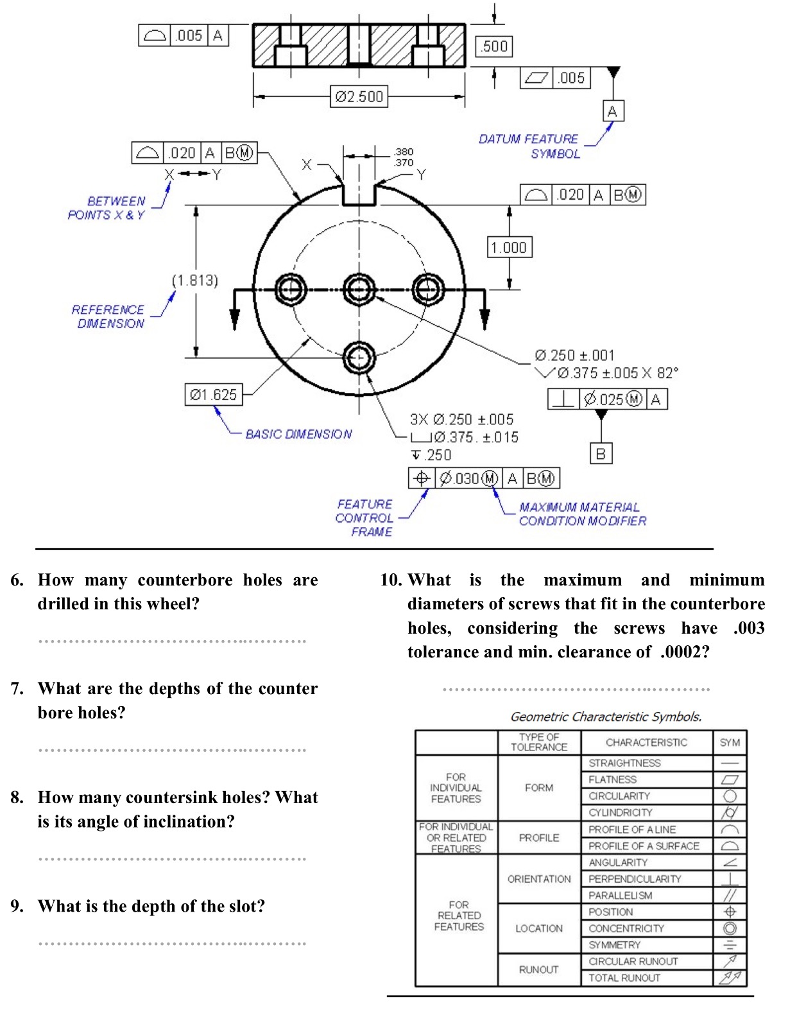 Solved How many counterbore holes are drilled in this