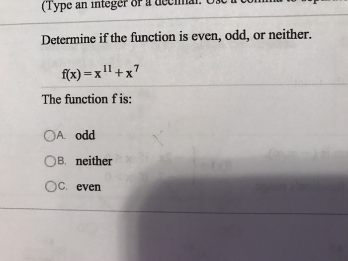 solved-determine-if-the-function-is-even-odd-or-neither-chegg