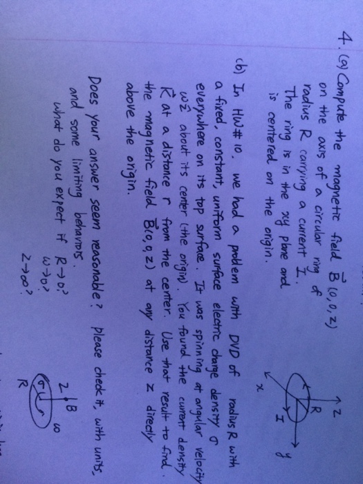 Solved Compute the magnetic field B (0, 0, z) on the axis of | Chegg.com