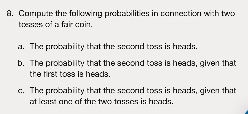 Solved 8. Compute the following probabilities in connection | Chegg.com