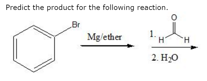 Solved Predict The Product For The Following Reaction Br 7544