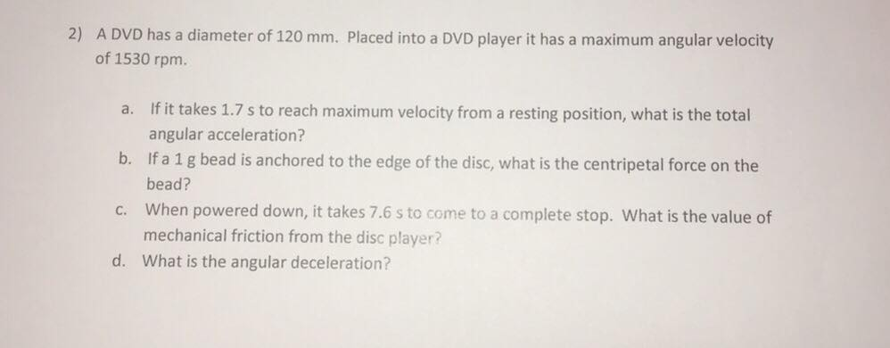 Solved A DVD Has A Diameter Of 120 Mm Placed Into A DVD Chegg Solved A DVD Has A Diameter Of 120 Mm Placed Into A DVD Chegg