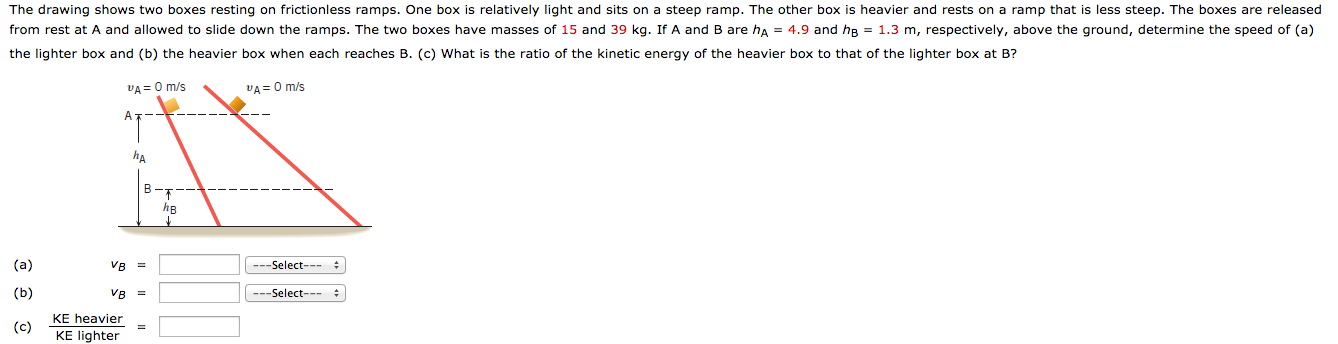 Solved The drawing shows two boxes resting on frictionless | Chegg.com