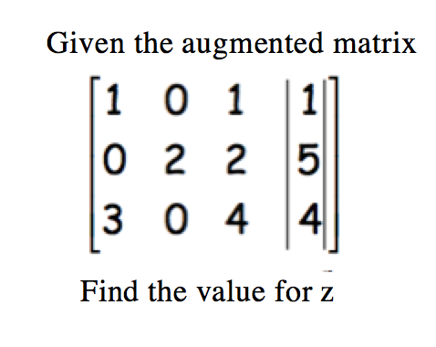 Solved Given the augmented matrix [1 0 3 0 2 0 1 2 4 1 5 | Chegg.com