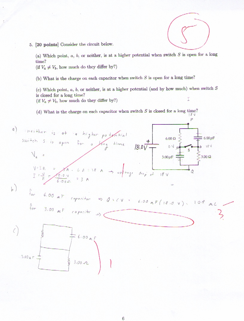 Solved Consider the circuit below Which point, a, b, or | Chegg.com