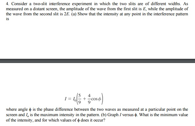 Solved Consider a two-slit interference experiment in which | Chegg.com