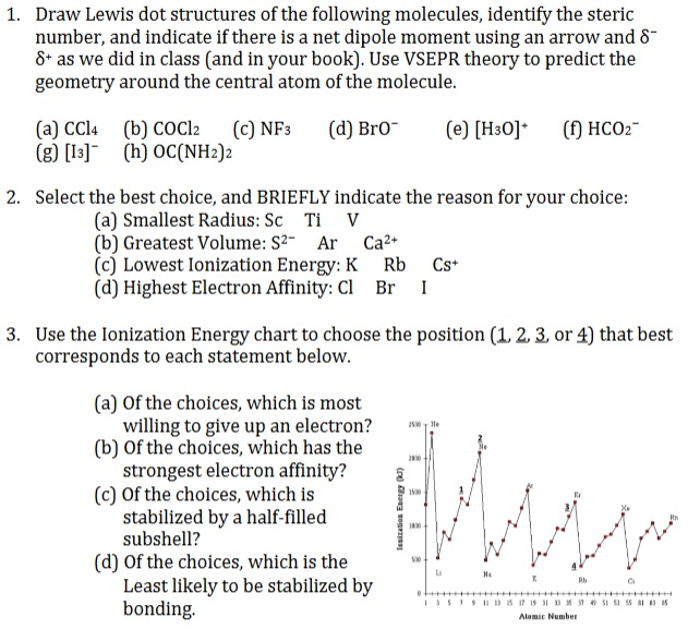 steric number chart - Keski