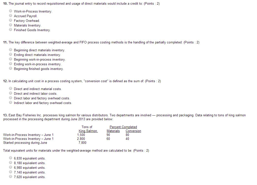 Solved The journal entry to record requisitioned and usage