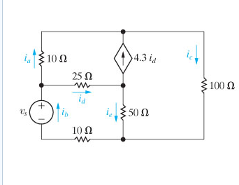 Solved Use the mesh-current method to find the branch | Chegg.com