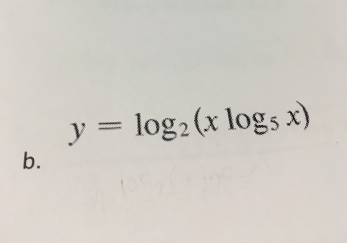 y-log-2-x-log-5-x-chegg