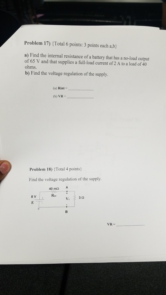 Solved Problem 17 Total 6 Points 3 Points Each A b A Find Chegg