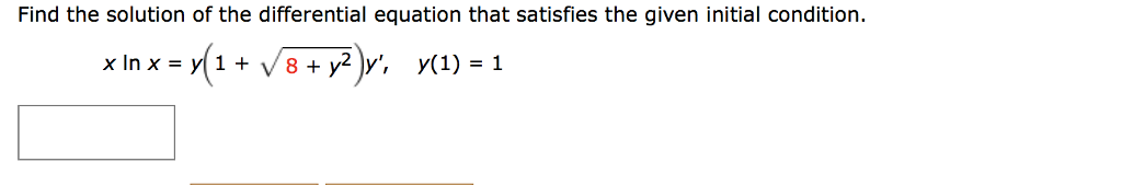 Solved: Find The Solution Of The Differential Equation Tha... | Chegg.com