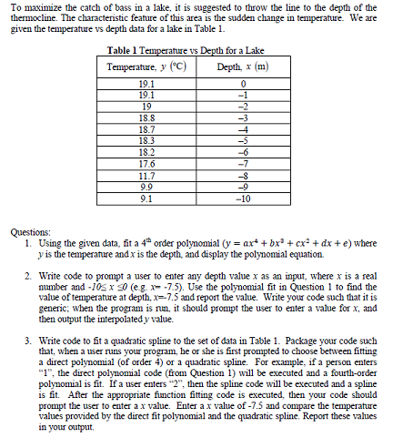 Solved Write code fitting 4th order polynomial to data and | Chegg.com