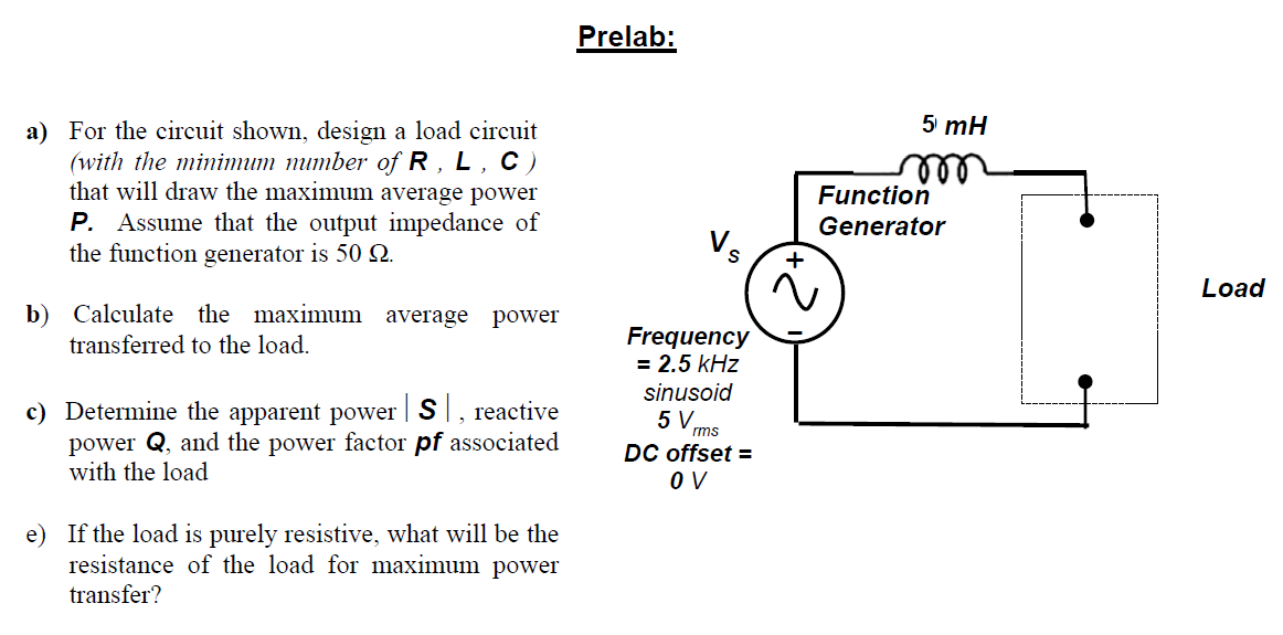 solved-for-the-circuit-shown-design-a-load-circuit-with-chegg