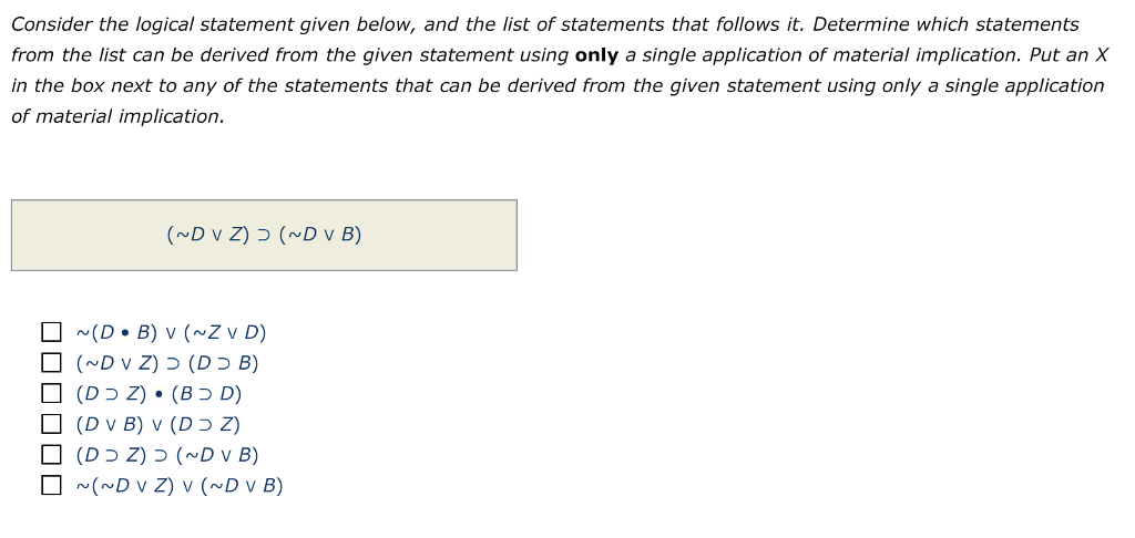 2 this is for a symbolic logic class which of the chegg