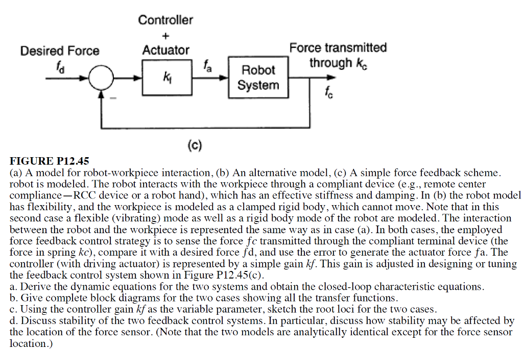 12.45 An interesting issue of force feedback control