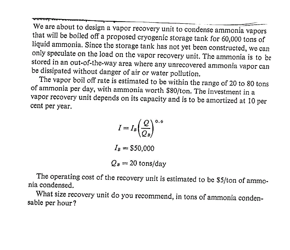 we-are-about-to-design-a-vapor-recovery-unit-to-chegg