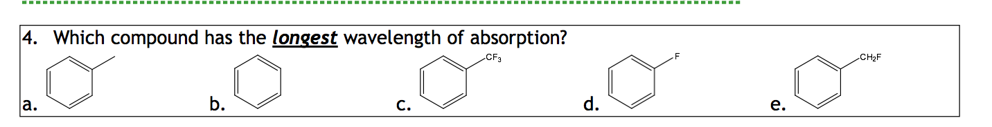 solved-which-compound-has-the-longest-wavelength-of-chegg