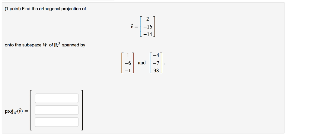 projection from linear subspace algebraic geometry