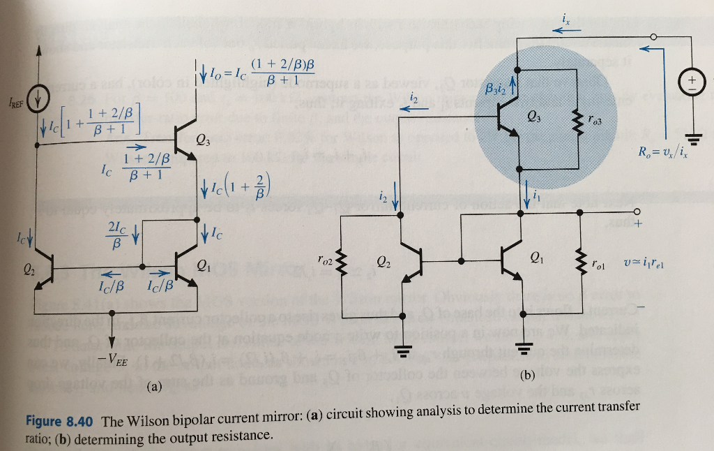 Solved 8.84 Consider the Wilson current-mirror circuit of | Chegg.com