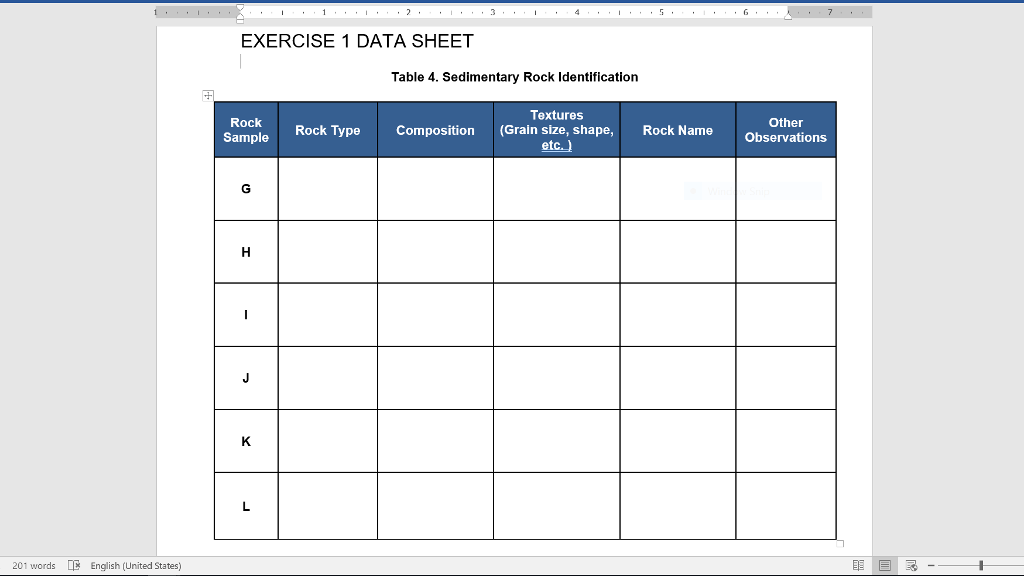 Sedimentary Rocks Worksheet Answers - Worksheet List