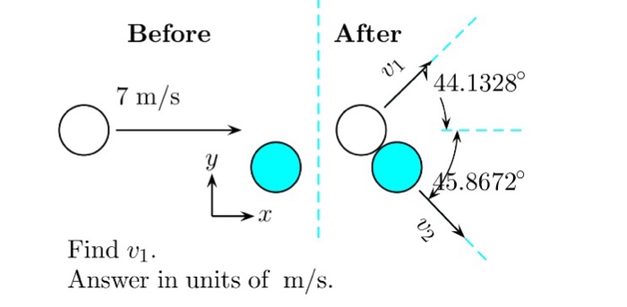 Solved A puck of mass 8 kg moving at 7 m/s strikes an | Chegg.com