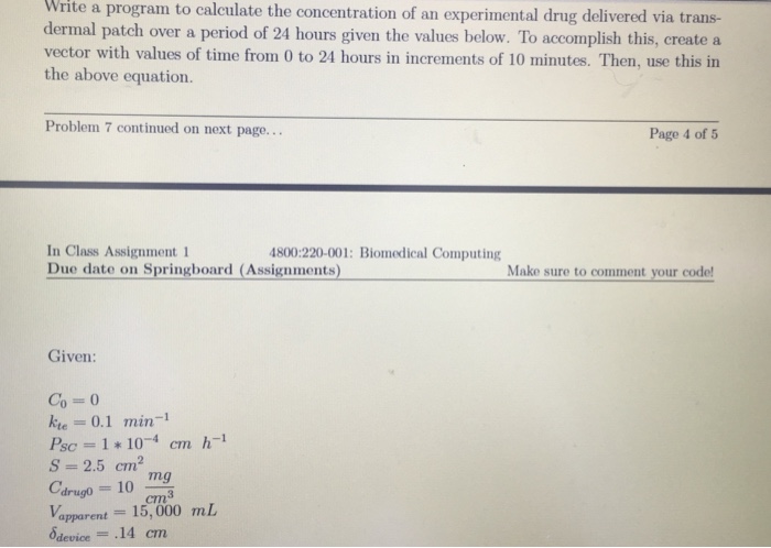Solved Problem 7 One possible method for delivering | Chegg.com