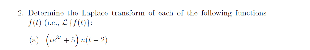 laplace transform of discontinuous functions