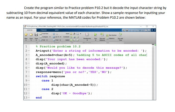 Solved Create the program similar to Practice problem P10.2 | Chegg.com