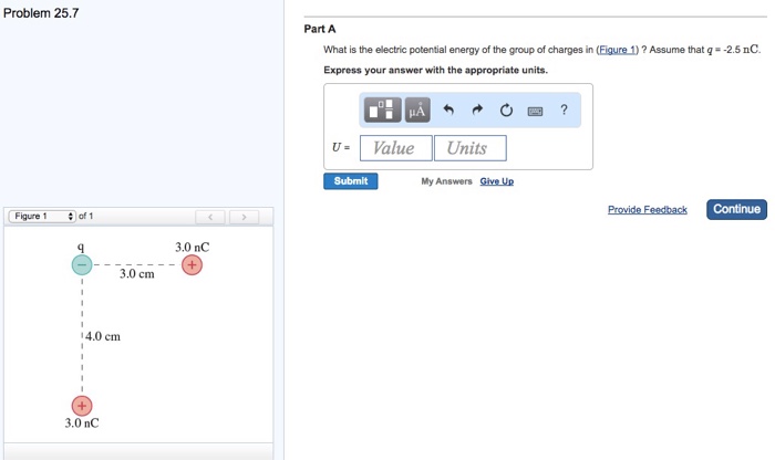 Solved What is the electric potential energy of the group of | Chegg.com