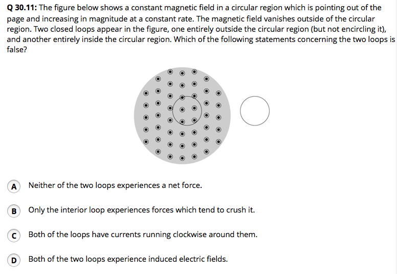 Solved The figure below shows a constant magnetic field in a | Chegg.com